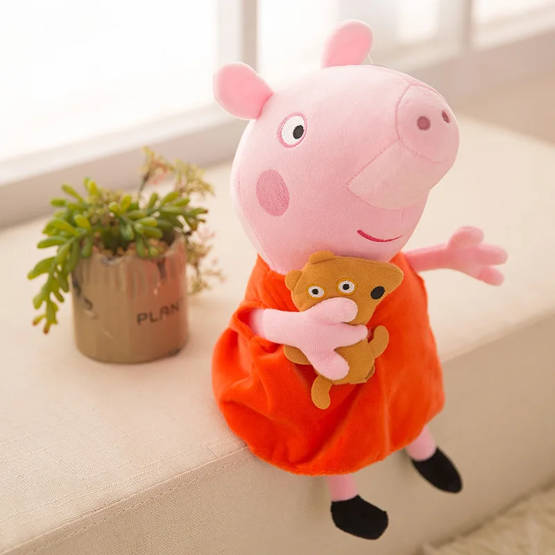 40cm Most Popular Famous Cartoon Plush Dolls Anime Stuffed Peppas Pink Pig Plush Toys for Kids