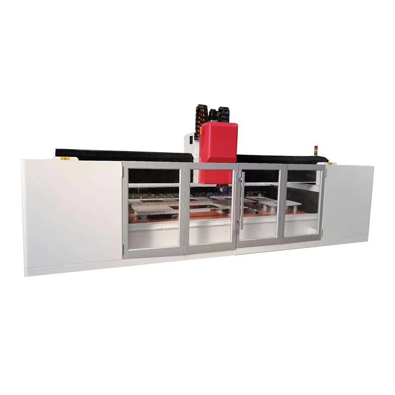 Glass Grinding Polishing Processing Automatic CNC Glass Machining Center Horizontal