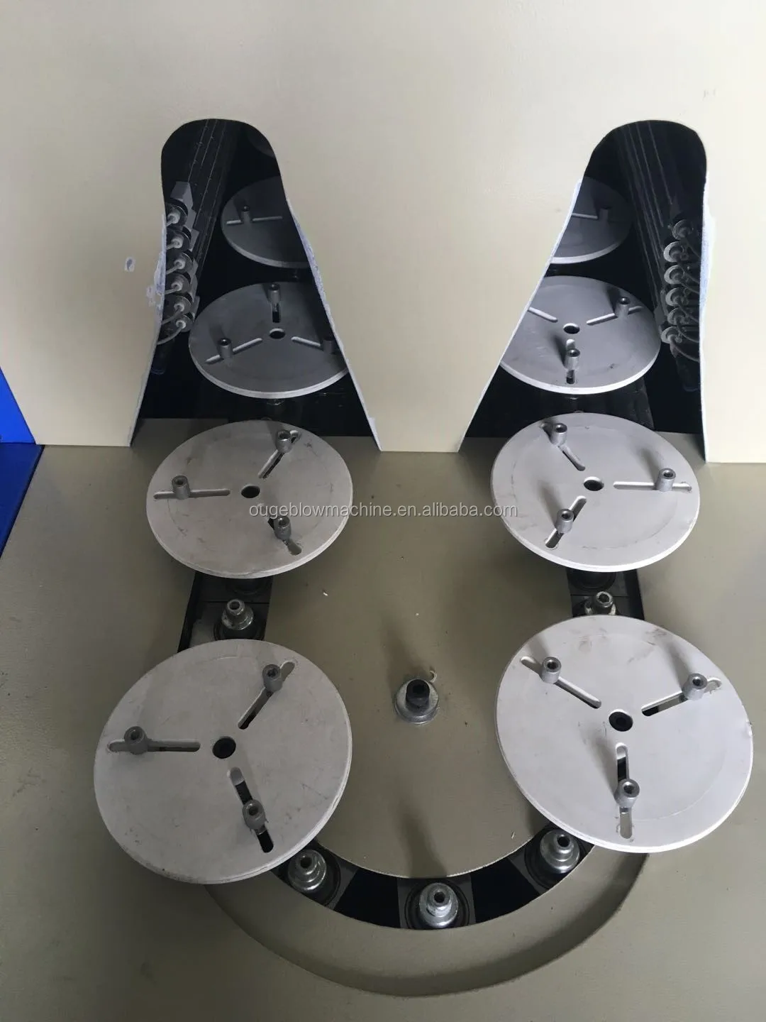 Hand Feeding Jars Semi Automatic Pet Bottle Blowing Machine