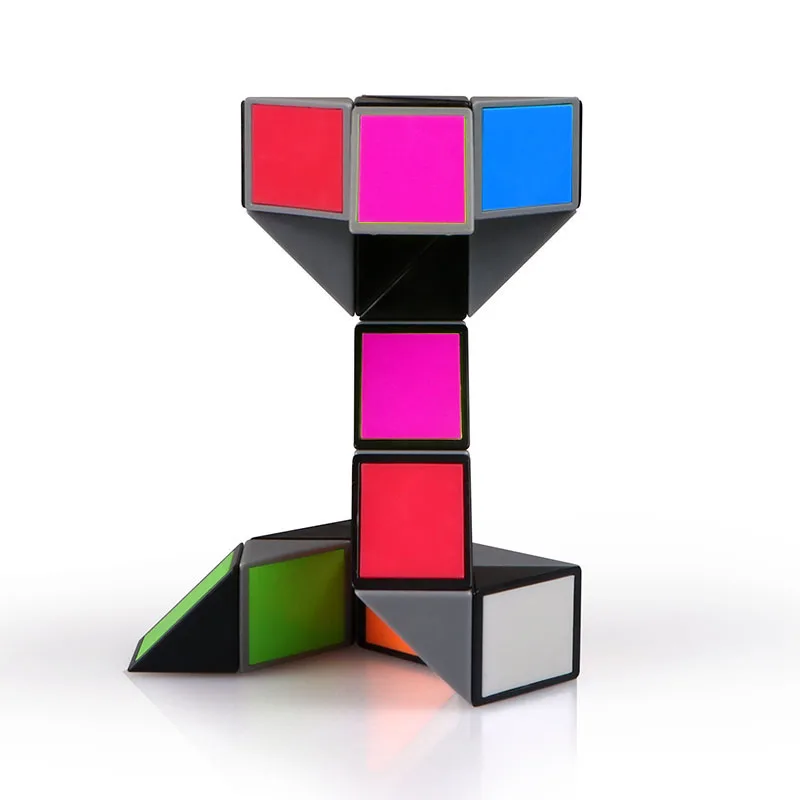 Hot Selling QIYI Twisty Puzzle Cube  24 Blocks Snake Fidget Toys Intellect Educational