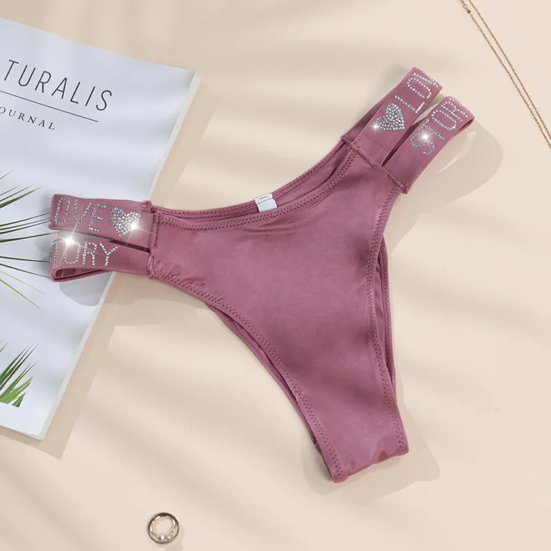 Sexy Women Triangle Padded Bra Push-up Throng Swimwear Bikini Solid White Black Blue Brown Swimsuit Bathing Suit