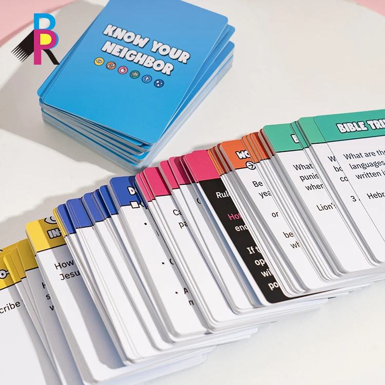 Factory printing learning education flashcard custom card kids memory cards game