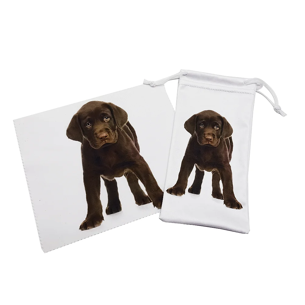 Fashion Microfiber Eyeglasses Cleaner Glasses Clothes Sunglasses Cloth Glasses Cleaning Pouch Bag