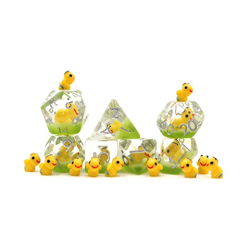 Best Price Dungeons And Dragons Accessories Resin Polyhedral Custom Dice Kit