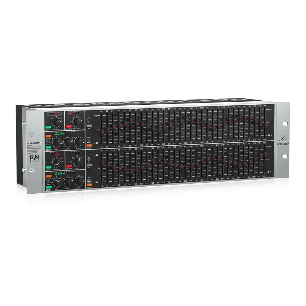 Behringer Equalizer FBQ6200HD 2 * 31 Band With Feedback Detector Studio Music Equipment Pa System Audio Analyser