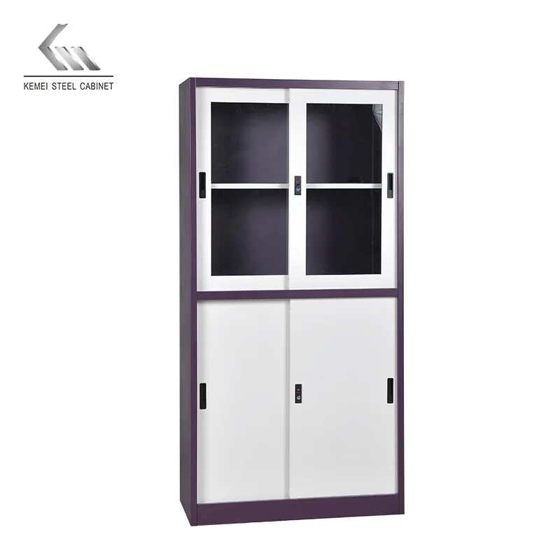 Office Steel Cabinet Sliding Door Filing Storage Metal Furniture