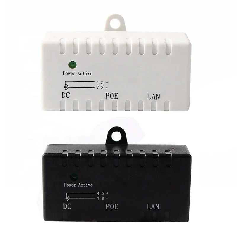 Poe разветвитель инжектор Rj45 Dc 5,5 мм x 2,1 мм вход Пассивный Poe разветвитель инжектора переходник для Ip сетевой камеры