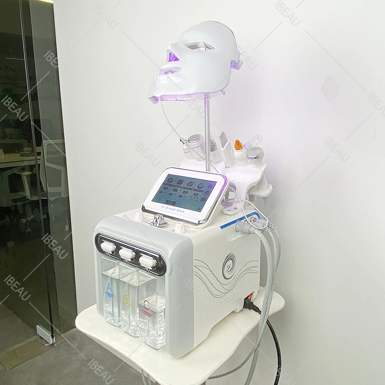 6 in 1 Aqua Peeling machine hydro beauty facial diamond dermabrasion h2o2 hydra oxygen facial machine