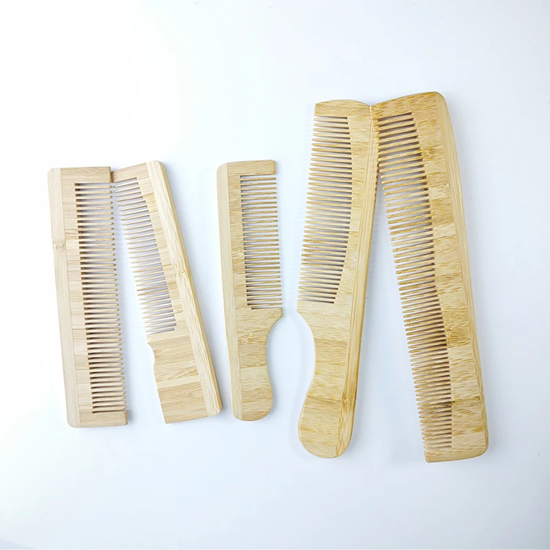 Best Eco-Friendly  High Quality Goat Wholesale Natural Bamboo Custom Logo Goat Bristle Hair Comb Brush