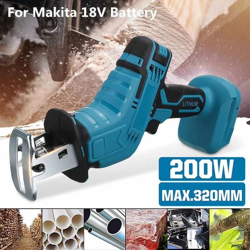 Дрель makita 18V аккумуляторная сабельная пила с возвратно-поступательным движением полотна набор лезвия для резки металла Электрический станок несколькими дисковыми пилами Макита