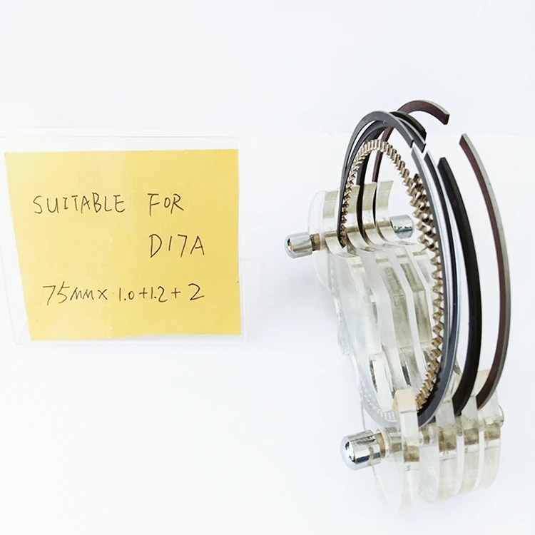 Good Quality Auto Parts Piston Ring Set  For HONDA D17A  75mm TP TYPE 13011-PLM-A00