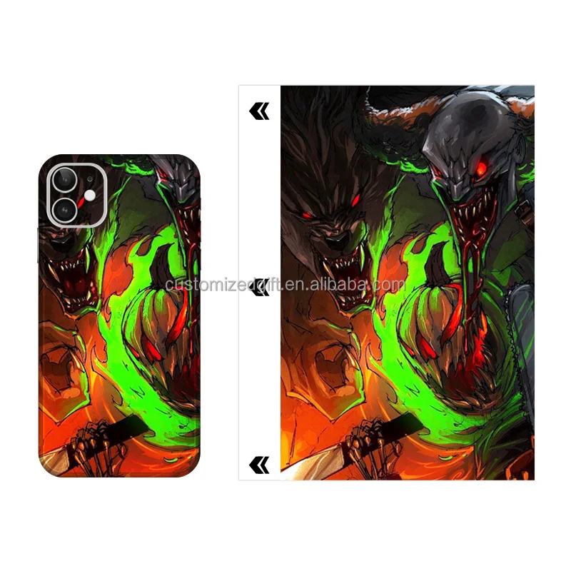 Halloween Mobile Back Sticker Film Cutter Custom Design Color Laminate for iPhone Hydrogel/TPU/PVC/TPH for Cutting Machine Sheet