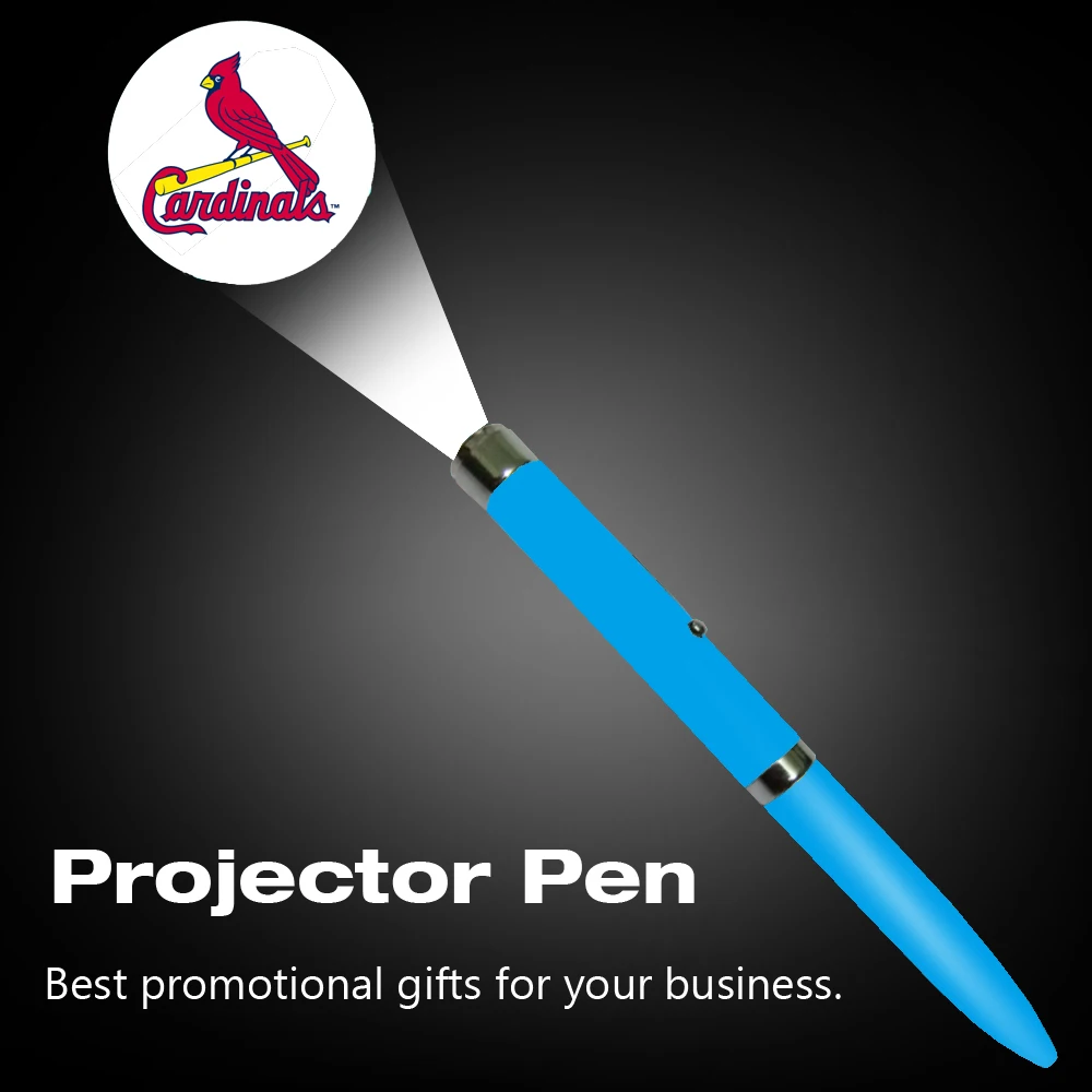 Promotional Gift custom pen customized logo led flashlight ballpen Laser Logo pen