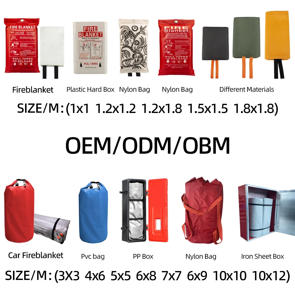 Electric Vehicles Fire Blankets 6*8 M 19.8*26 Ft Car Fire Blanket for Toxic