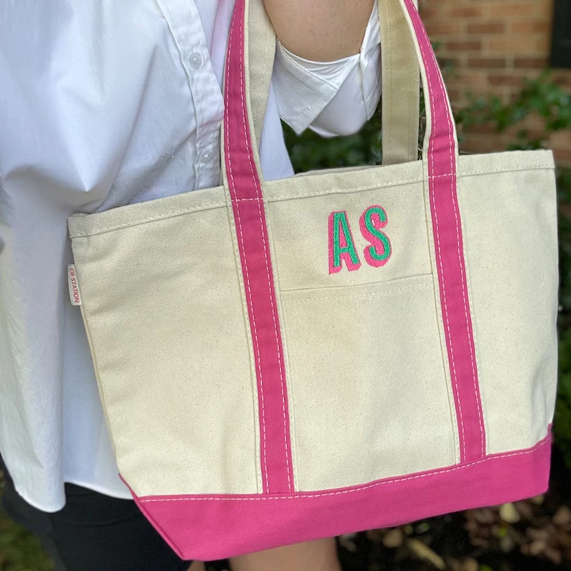 Custom Patchwork Black White Canvas Storage Bag Fashion Canvas Shopping Tote Bag for Student Carry Books Travel Garment Bags