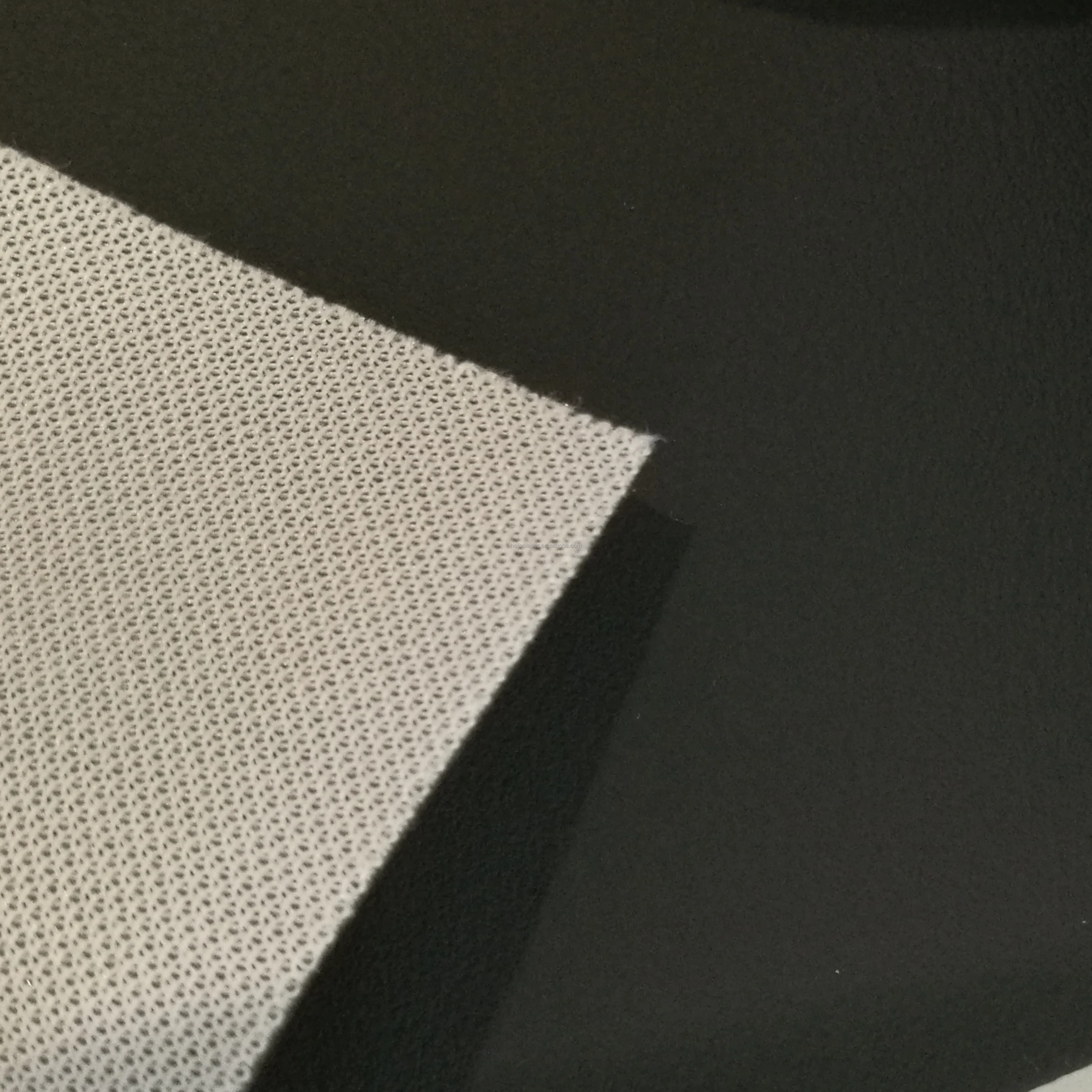 High Quality Stocklot 0.8~1.2mm Embossed PVC Leather Waterproof and Anti-Mildew Knitted Backing for Cars