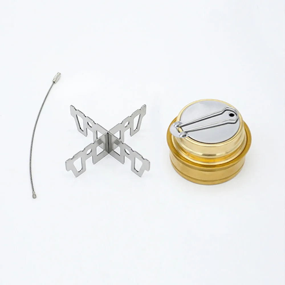 Jetshark Mini Stainless Steel Cooking High Temperature Portable Sturdy Outdoor Camping Alcohol Stove