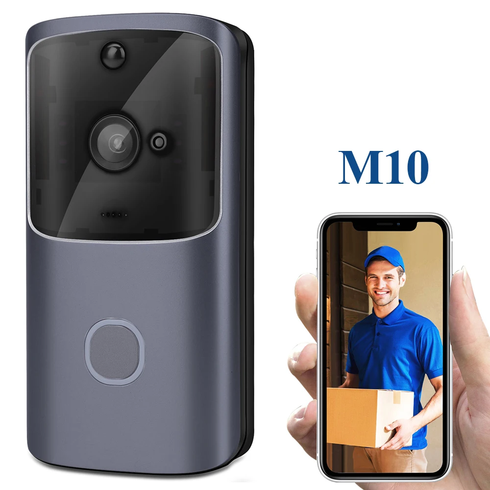 2021 Amazon timbres para casa de puerta wifi con camara inteligente M10 720p smart дверной звонок sonnette sans fil campainhas sem fio