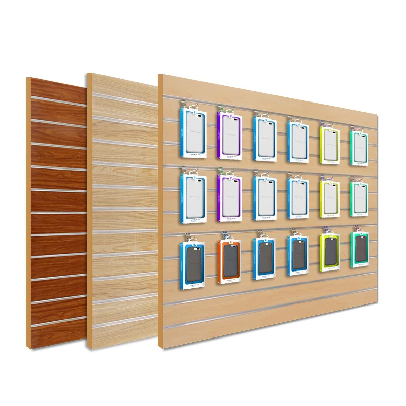 supermarket metal shelf garage wood slatwall panels