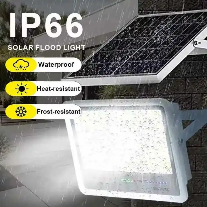 Light-emitting Diode Floodlights Solar Projector Lamp Solar Power Flood Light Garden COB for Warehouse Country Yard Community
