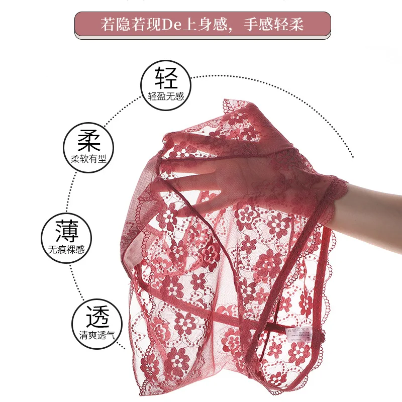 Women Panties Underwear Young Girls Stylish Lace See Through Voile Hipster Panties Comfy Japanese Style Underpants Underwear