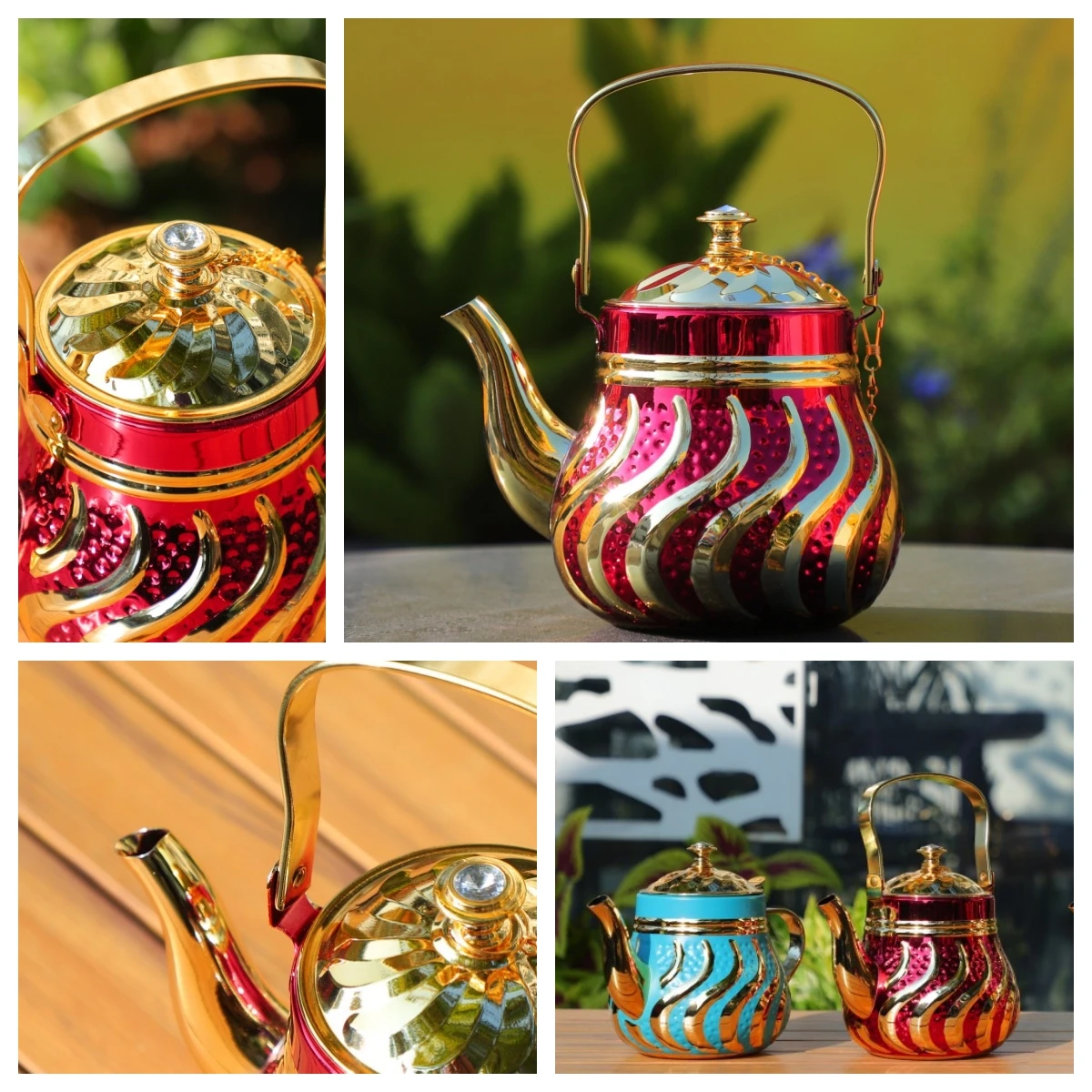 2025 New Tea Pot Metal Extra Large Stainless Steel Tea Pots Cast Iron For Restaurants Teapot Kettle