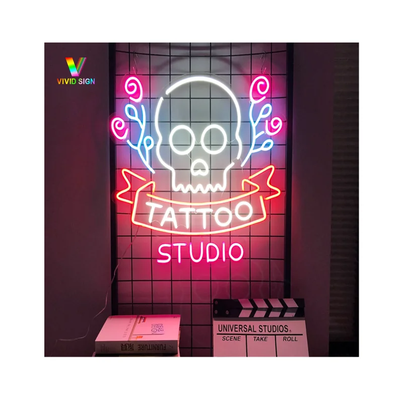 Wholesale color changing RGB neon light water pink neon night light lamp led anime tattoo neon sign