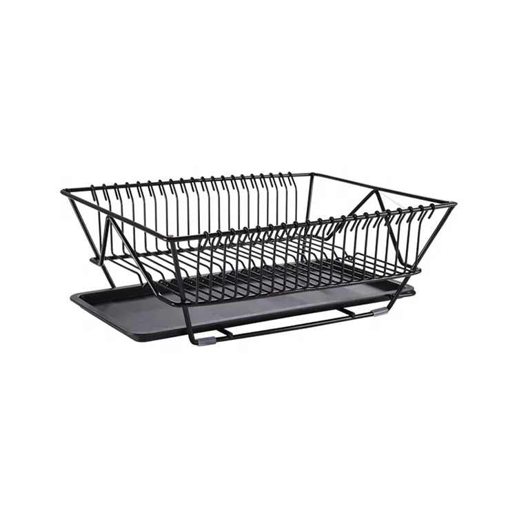 Online Dish Drying Rack with Drainboard Drainer Kitchen Light Duty Countertop Utensil Organizer Storage for Home
