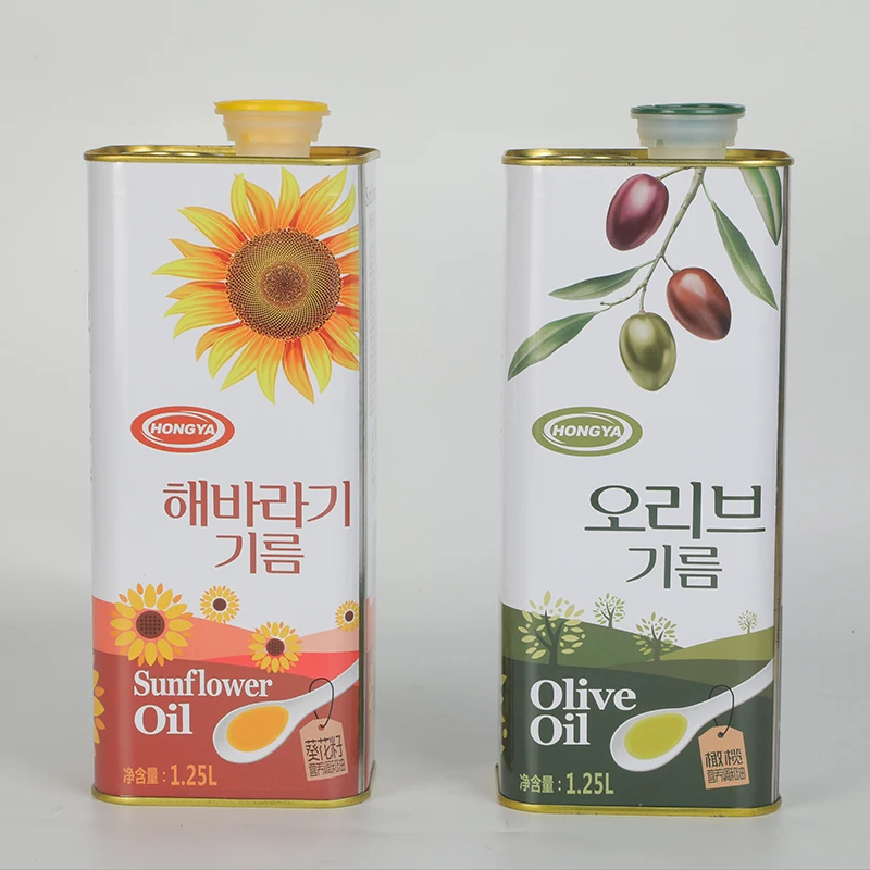 Cost Effective Olive Oil Cans Manufacturer Empty Tin Olive Oil Tins Packaging Metal Olive Oil Bottle