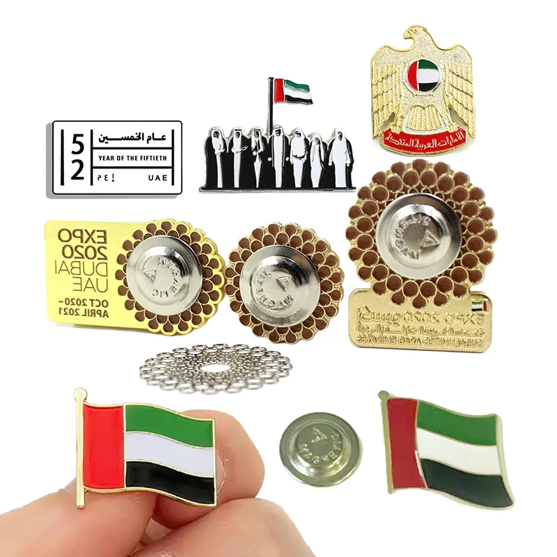 Design Your Own Enamel Pins Customised Metal Enamel Pin Supplier Wholesale uae Hard Enamel Lapel Flag Pins