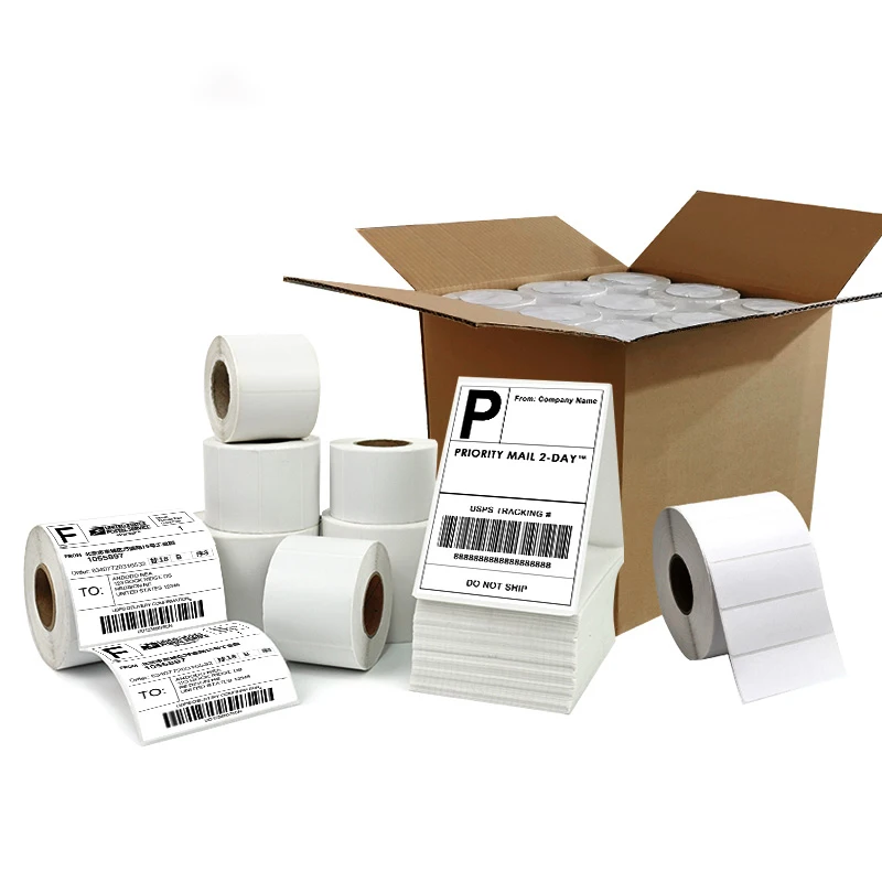 A6 100*150*500pcs Thermal Shipping Label Sticker Thermal Paper Thermal Waybill sticker 100x150 label roll