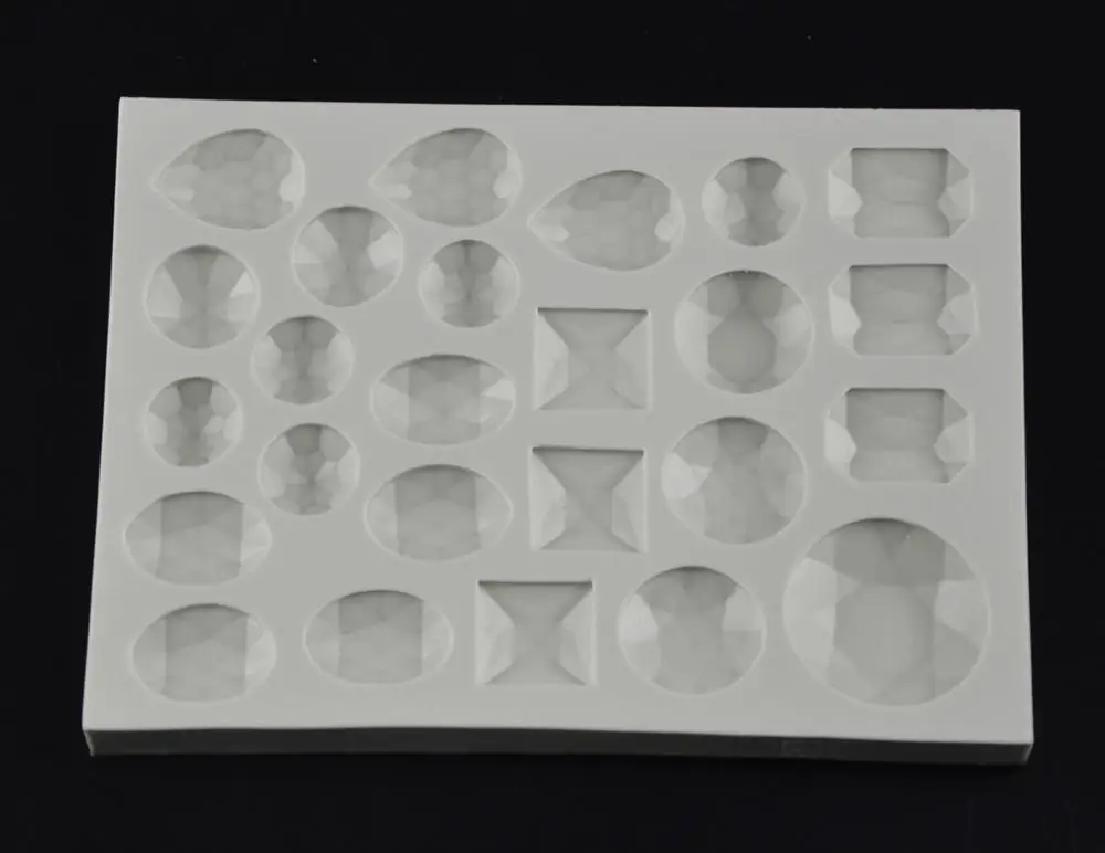 
High quality sugar silicone mold crystal sugar mold gem diamond jewelry mold crystal jewelry customized 