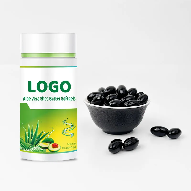 OEM Factory Aloe Vera Shea Butter Soft Capsule Slimming Healthcare Supplement Moisten Bowel Detox Beauty Softgel Wholesale