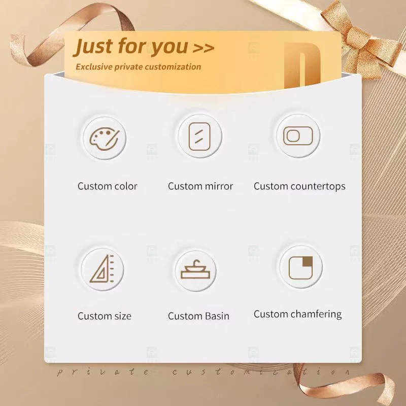 American Vintage Style Wall Mount Floating Luxury Hotel Bathroom Cabinet Vanities Set With Drawers And Mirror