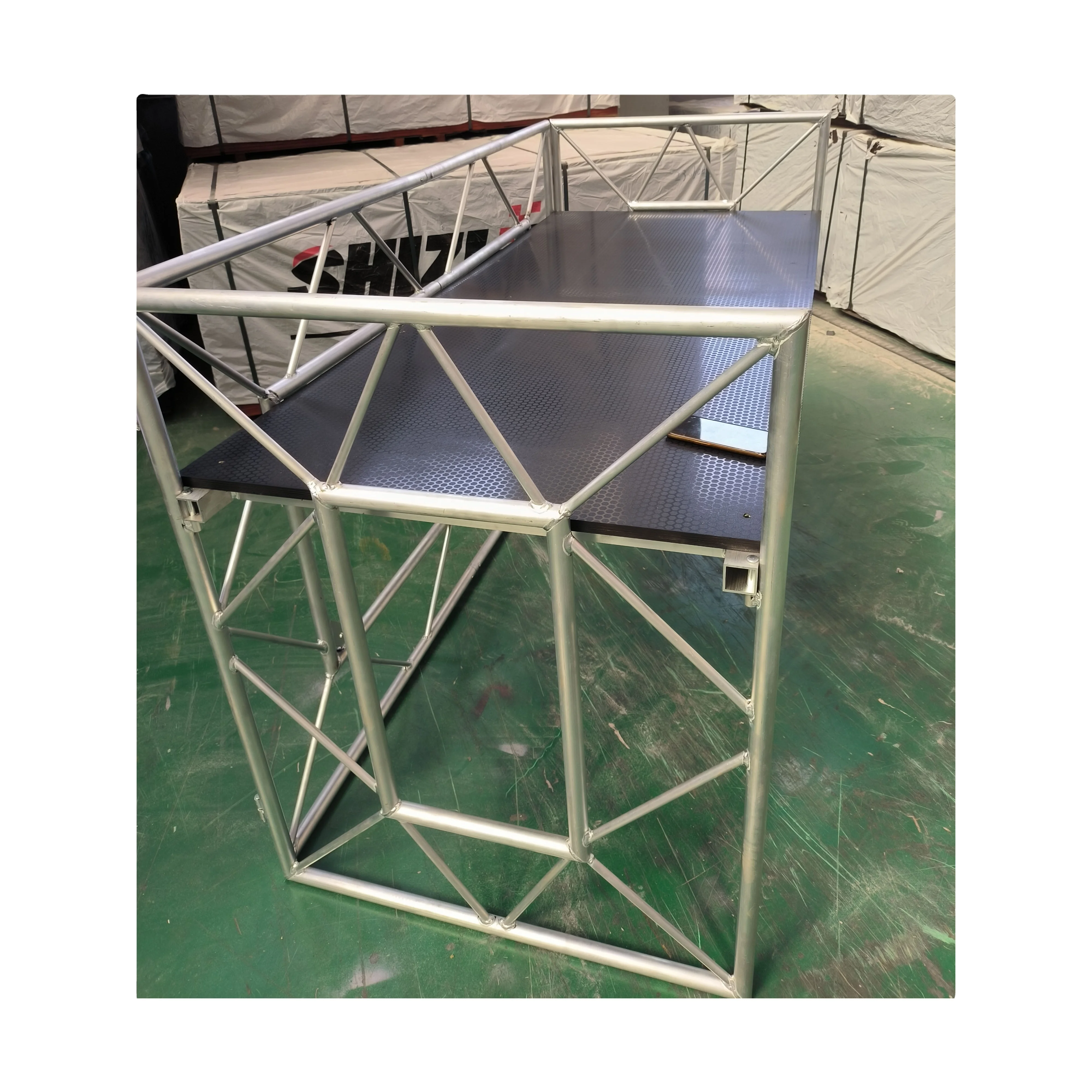 Черный мобильный DJ Booth Club Trussing стенд алюминиевая складная диджейская ферма