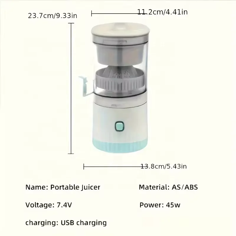 Factory Direct Sales Fruit Orange Slow Juicer Extractor Big Power Electric Portable Orange Juicer Juice Machine