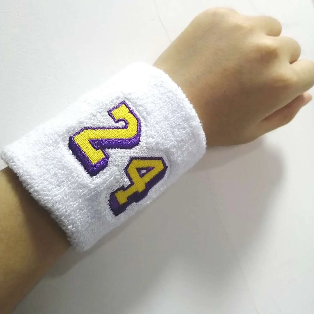 Unisex Elastic Wrist Sweat Bands Fitness Sports Basketball Baseball Tennis Cotton Wrist Band