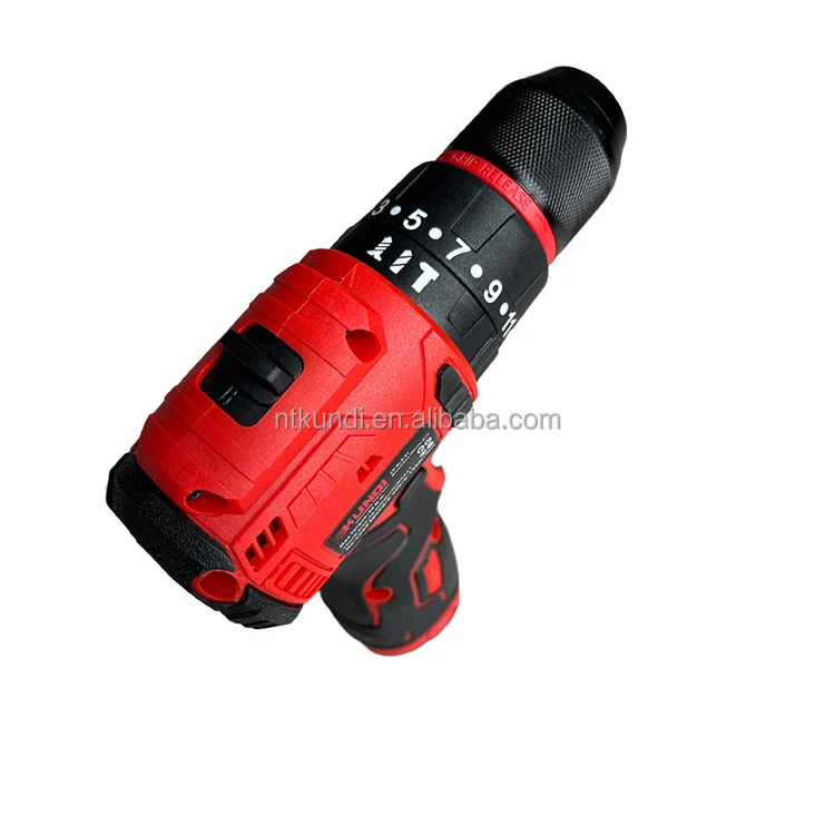 High Quality KUNDI Brand Power Tools Lithium Battery Brushless Cordless Impact Drill  18V