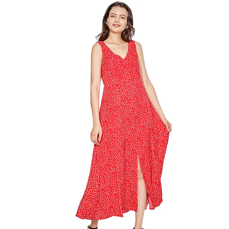 Excellent Manufacturer Selling Summer Dress No Panties Women Clothes Floral Ladies Long Maxi Dresses