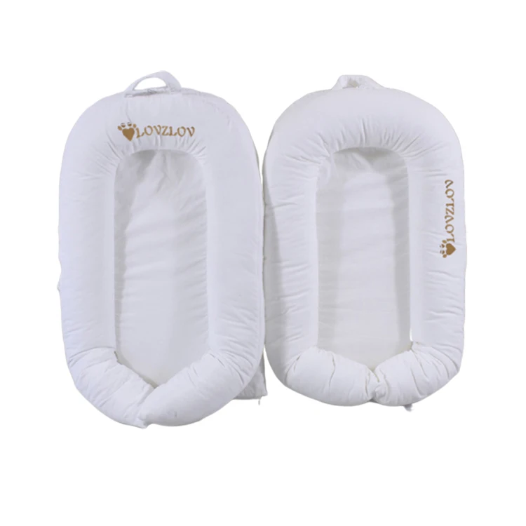 
Custom printed newborn lounger safety cuddle removable washable travel baby nest crib 
