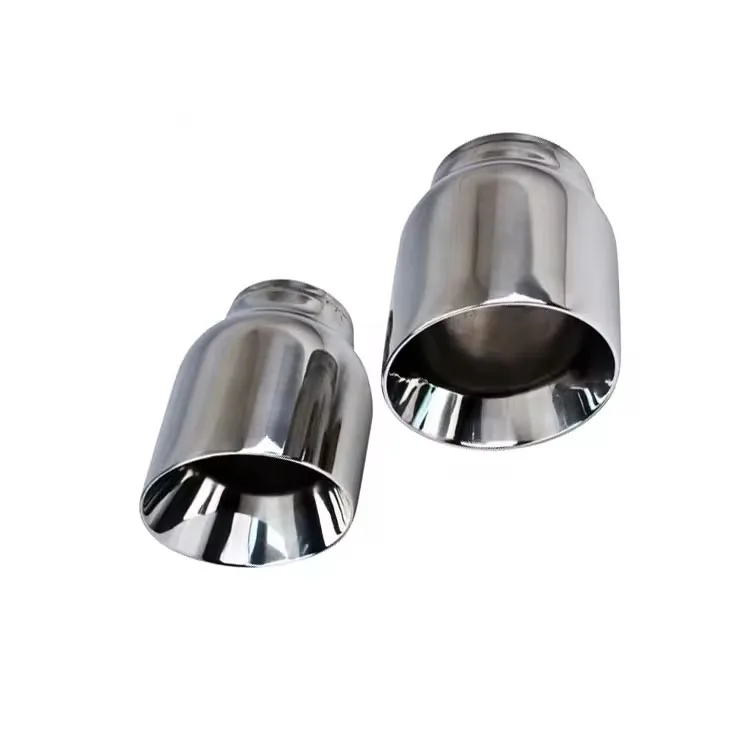 High quality customized Universal Stainless Steel black Carbon Fiber Car Exhaust Tailpipes Exhaust Tips