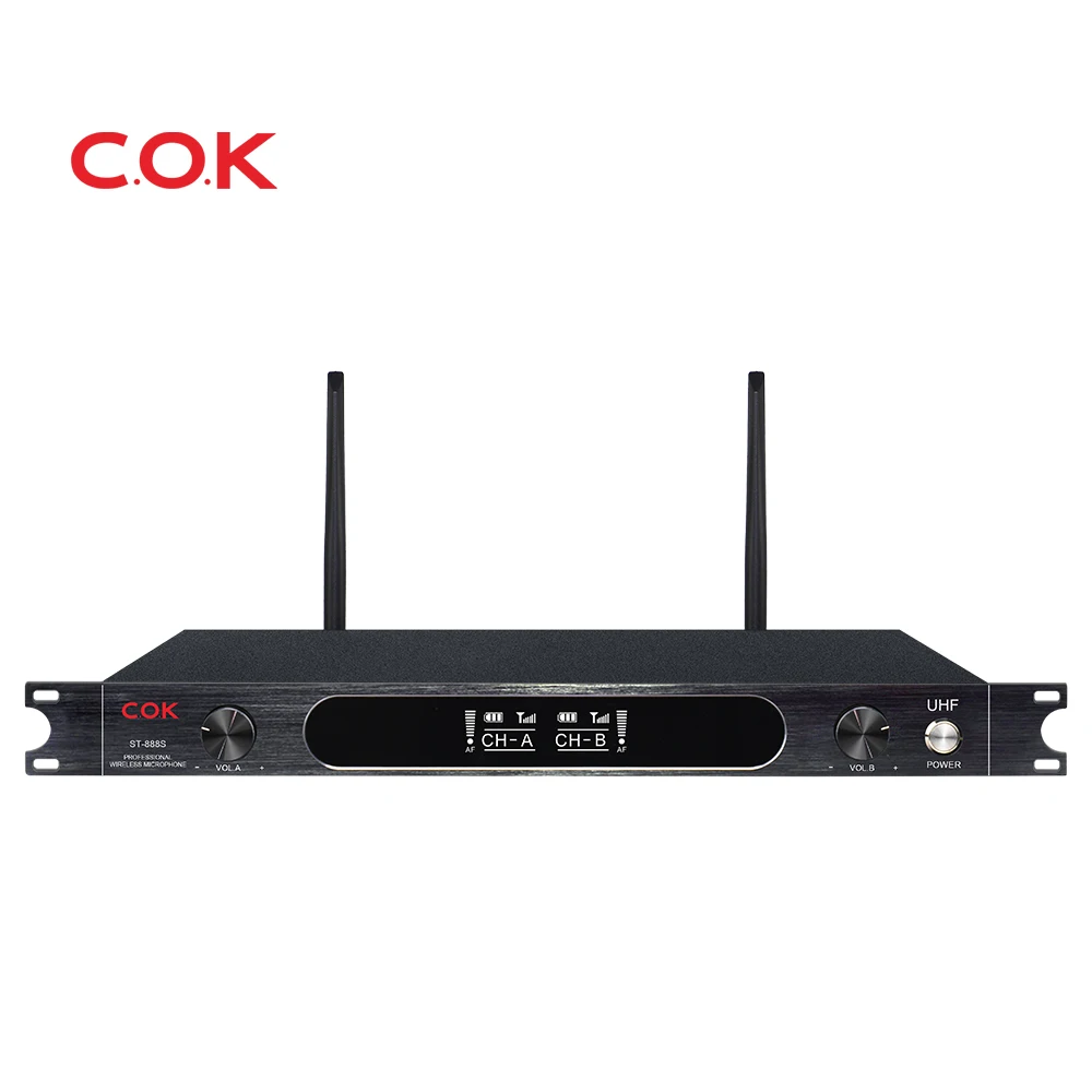Wireless Microphone handheld microphone Professional UHF True Diversity stage performance ST-888S Wireless Microphone