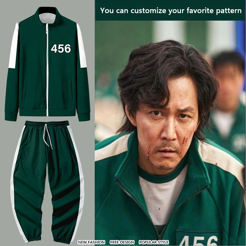 Pro-win Korean tv & movie costumes Series Halloween jacket sets Cosplay costume same sportswear men tracksuit