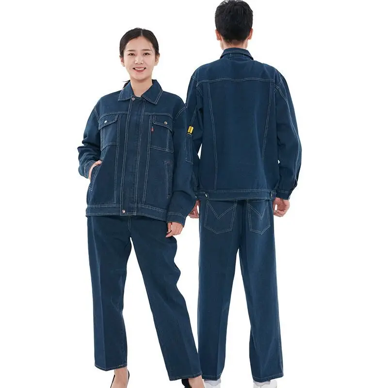 fire retardant coverall Add reflective strip frc clothing Auto Repair Work Overall Jacket Safety Clothing Coverall Workwear