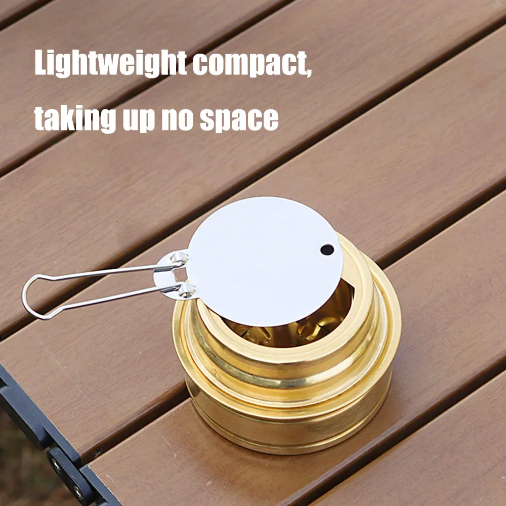 Jetshark Mini Stainless Steel Cooking High Temperature Portable Sturdy Outdoor Camping Alcohol Stove