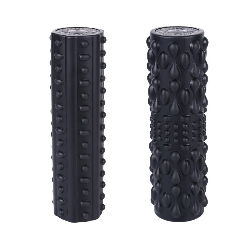 Электрический Вибрационный Массажный ролик, массажная Колонка для йоги, спинки, ног, 5 режимов, регулируемый массажер, блок для тренажерного зала, фитнеса, тренировок, йоги