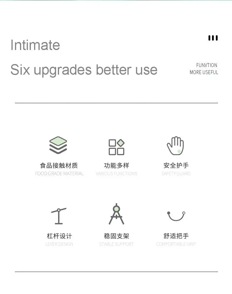 Hot Sale 5 in 1 Manual Vegetable Cutter Slicer Adjustable Thickness Peeler Multi New Generation Multi-functional