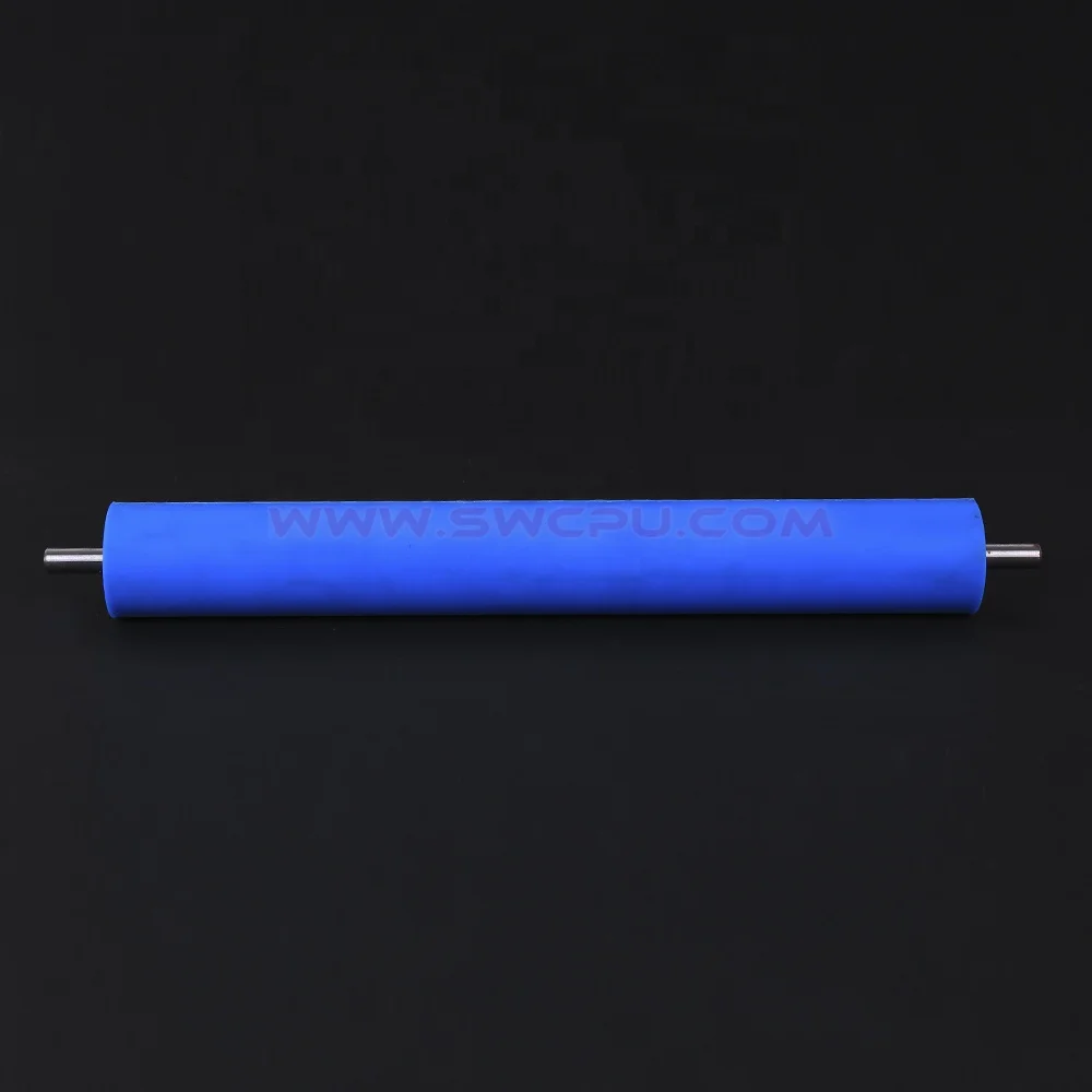 Пользовательские 6 дюймов синий цвет силиконовый резиновый задний ролик