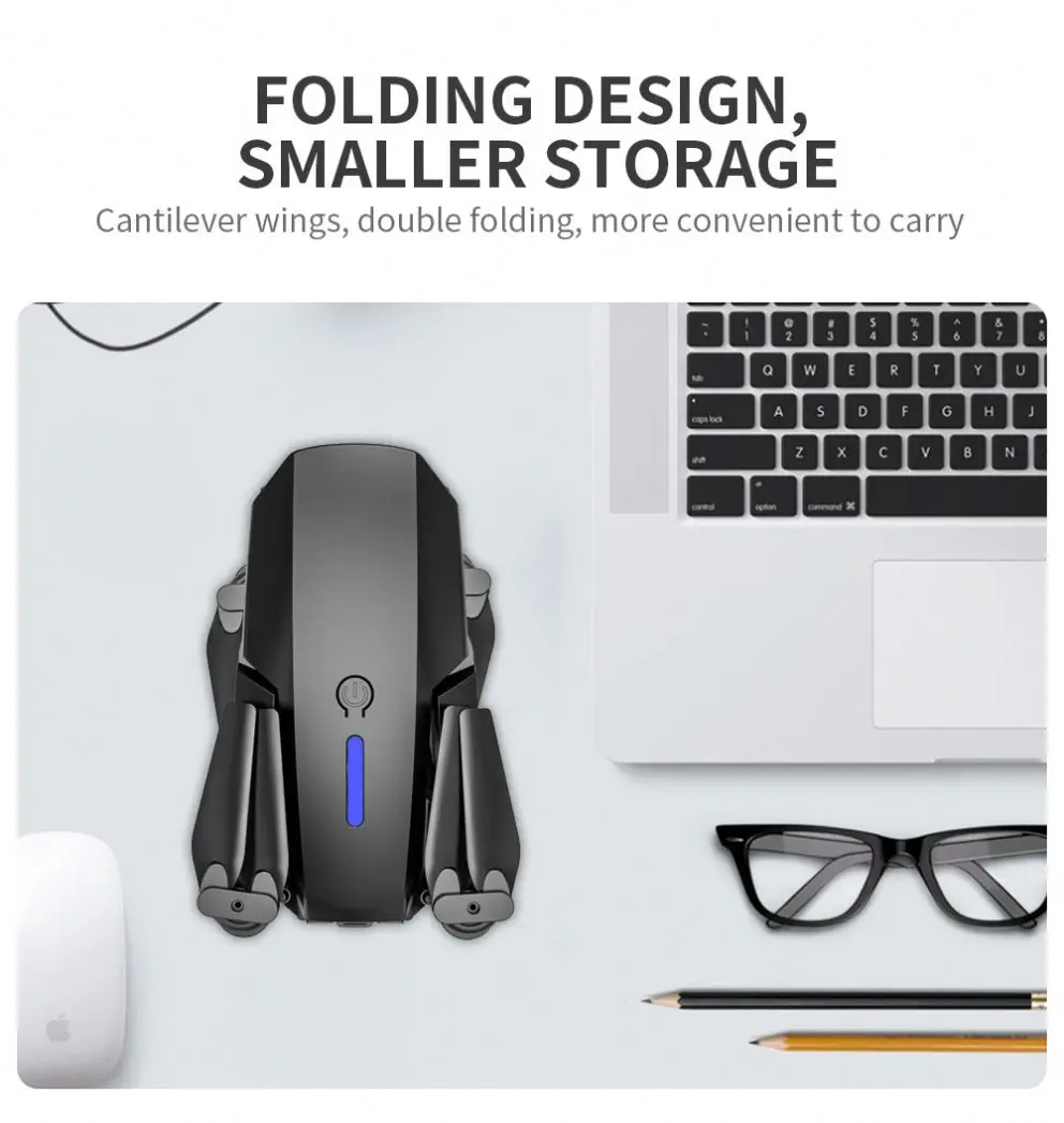 Dropshipping E88 4K один игрушка с дистанционным управлением Дрон камерой черного и белого цвета 1800 мА/ч фиксированная высота Безголовый режим 2 4 ГГц RC для камеры