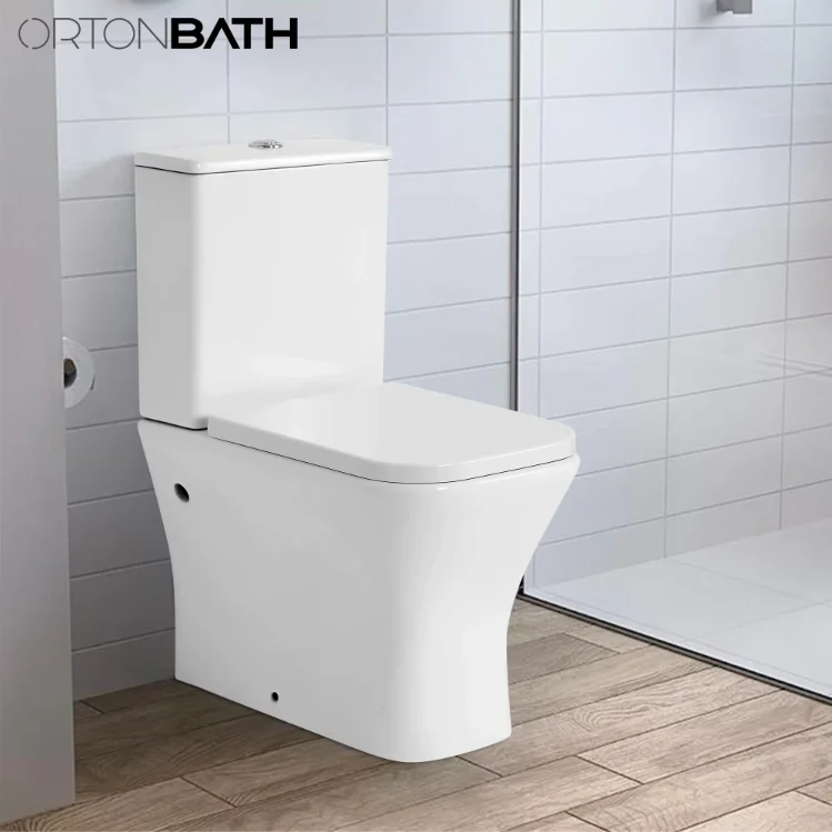 Водяной знак ORTONBATH австралийский стандарт Двухсекционный без оправы керамический туалет для ванной